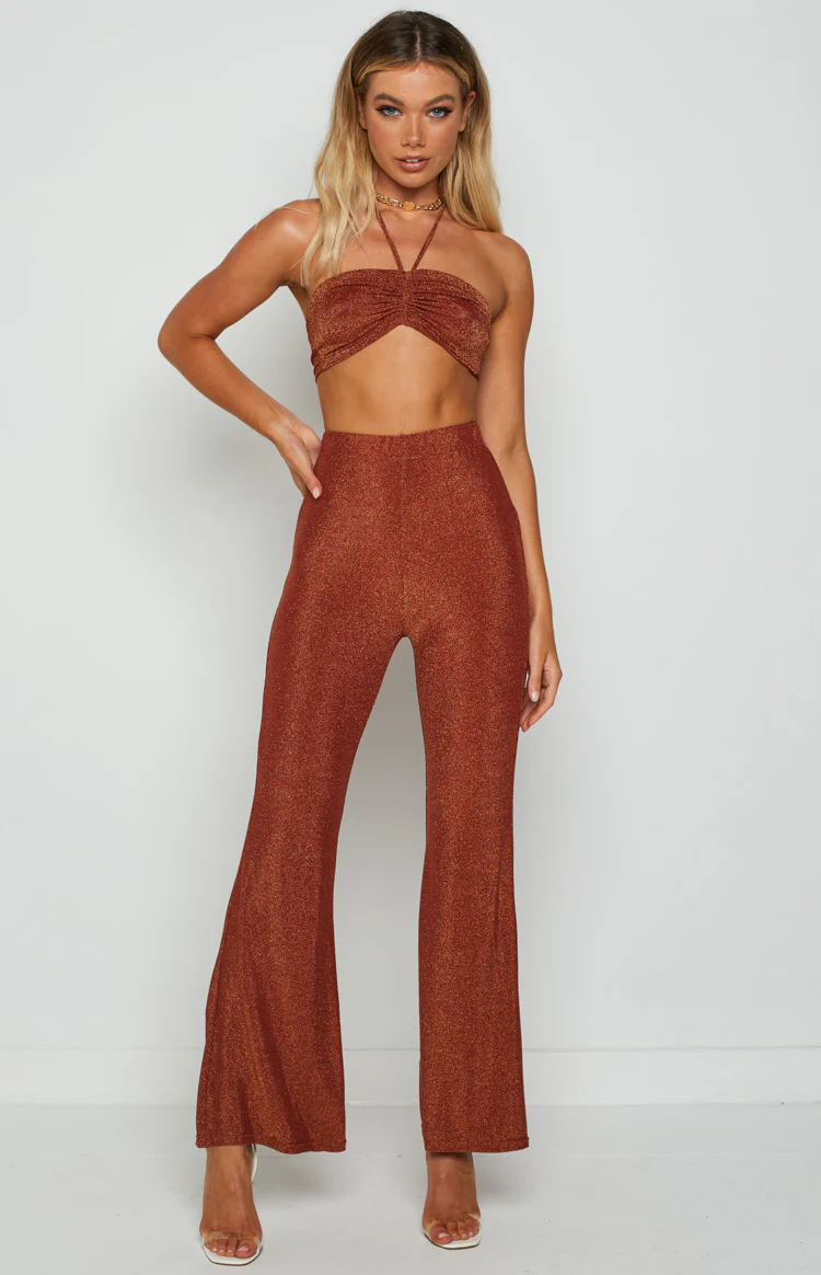 Stassie Rust Halter Top - Image 5