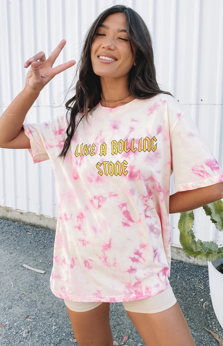 Stones Tee Pink - Image 11