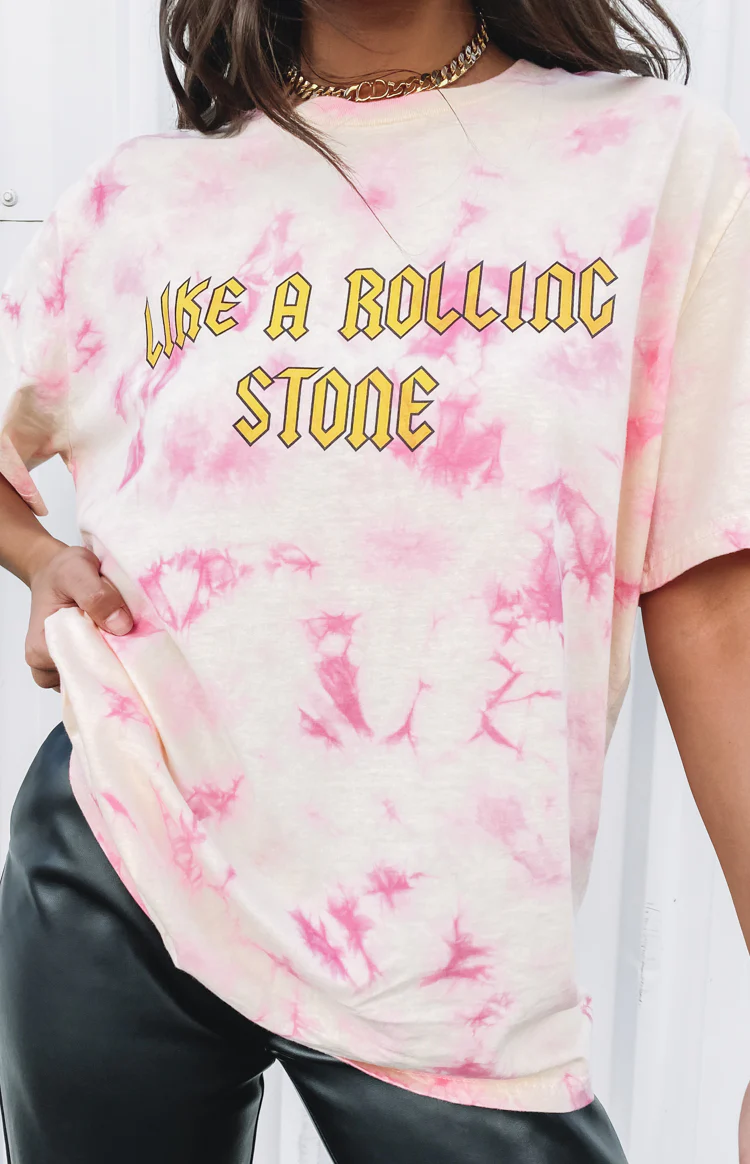 Stones Tee Pink - Image 4
