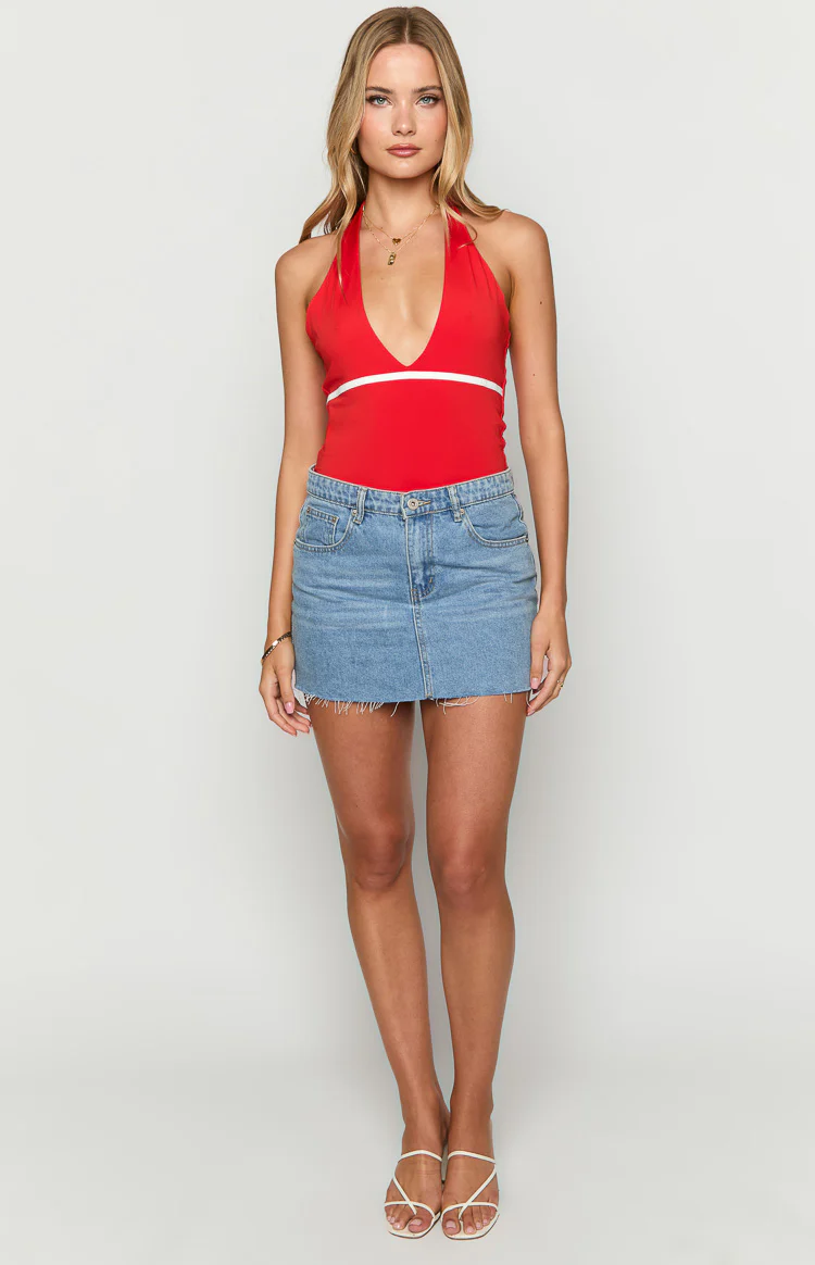 Tamika Red Bodysuit - Image 3
