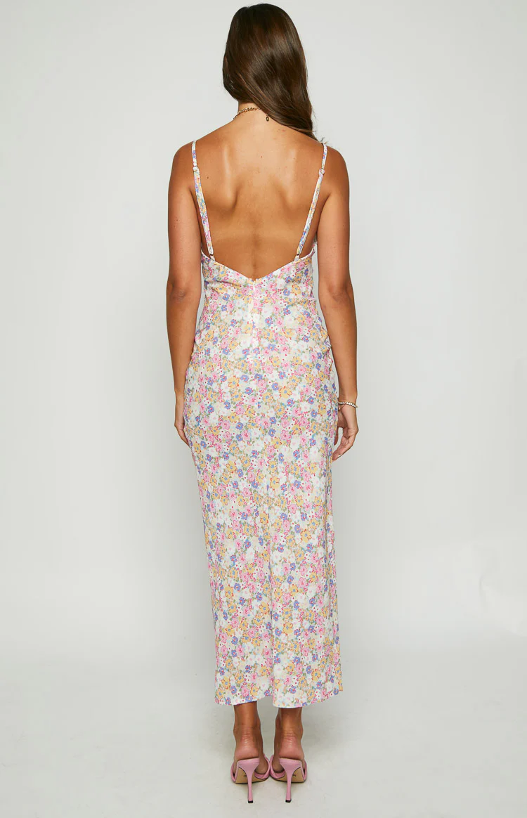 The Exclusive White Floral Lace Maxi Dress - Image 5