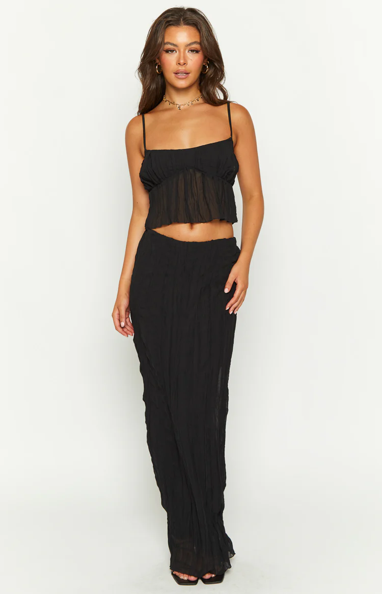 The Moment Black Maxi Skirt - Image 3