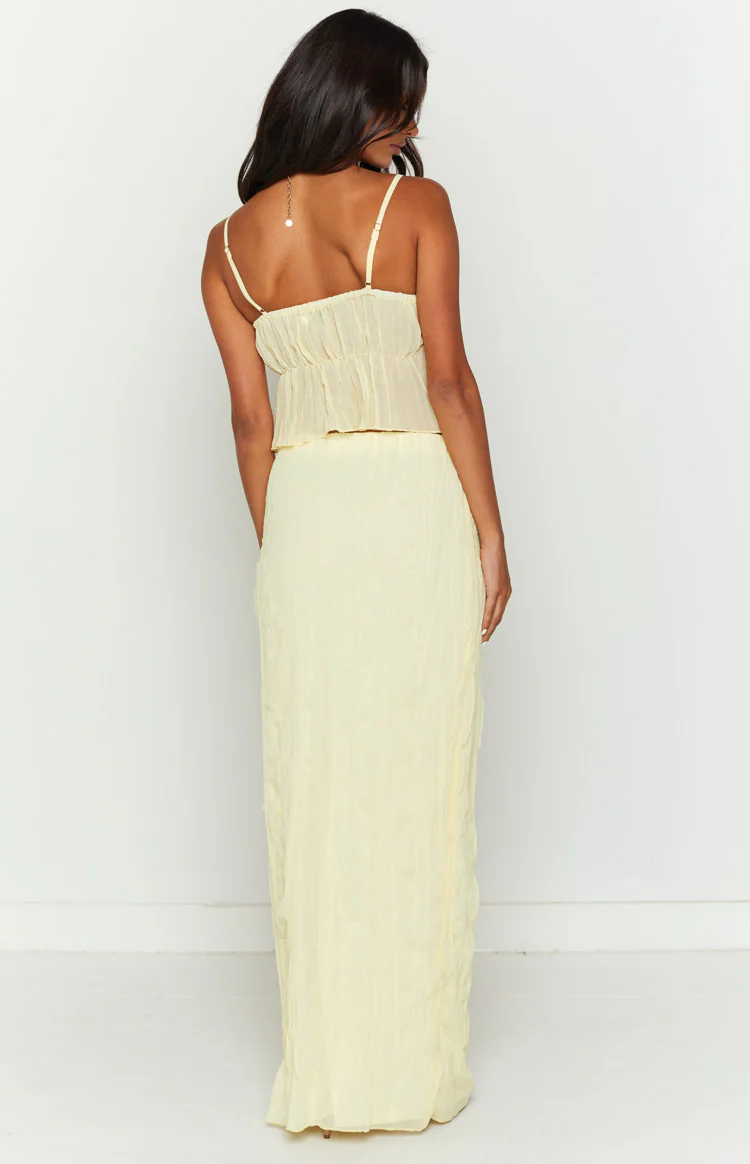 The Moment Yellow Maxi Skirt - Image 5