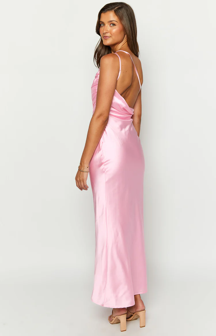 Tina Pink Formal Maxi Dress - Image 5