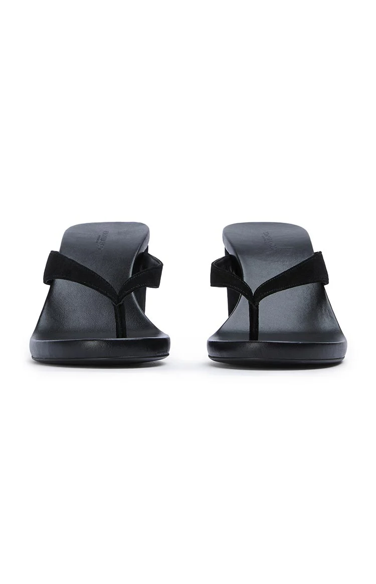 Tony Bianco Avanti Black Suede Wedge Heels - Image 4