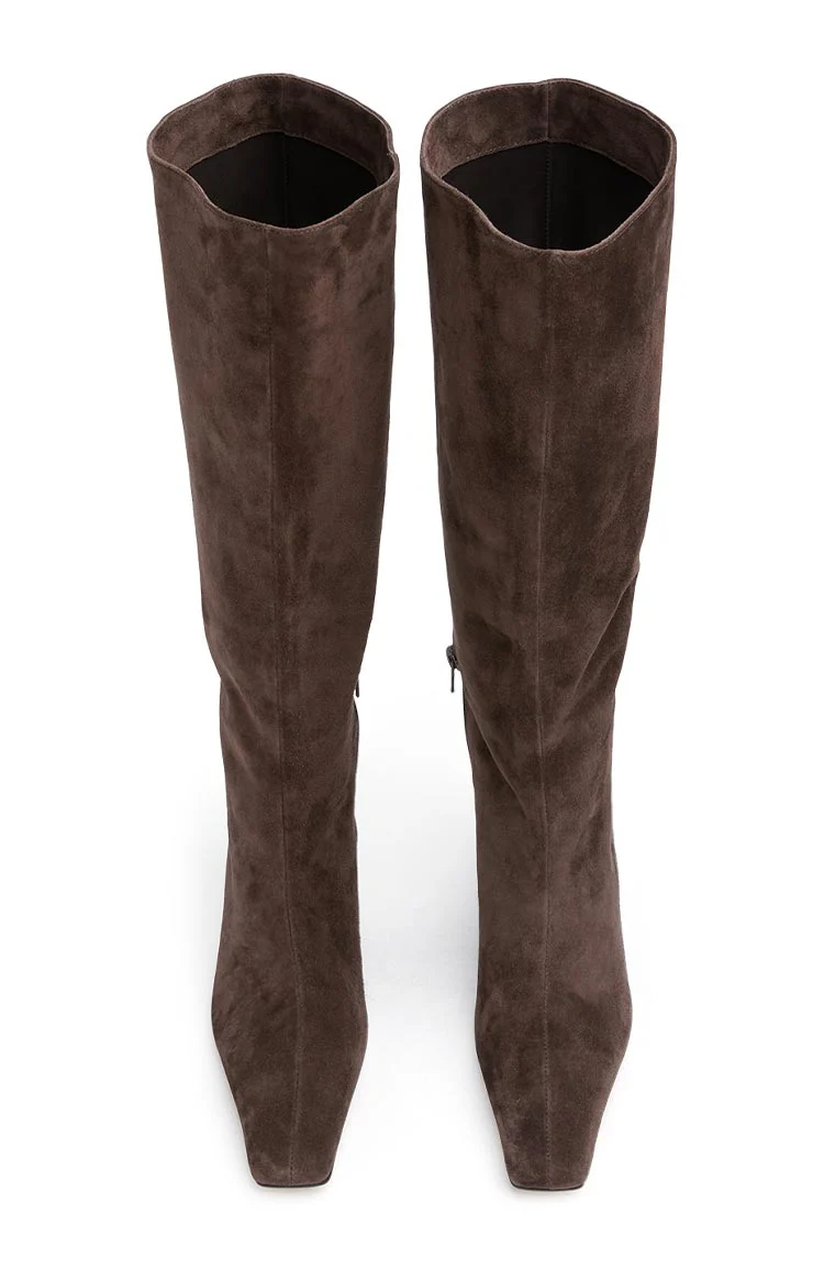 Tony Bianco Zuri Espresso Suede Calf Boots - Image 3