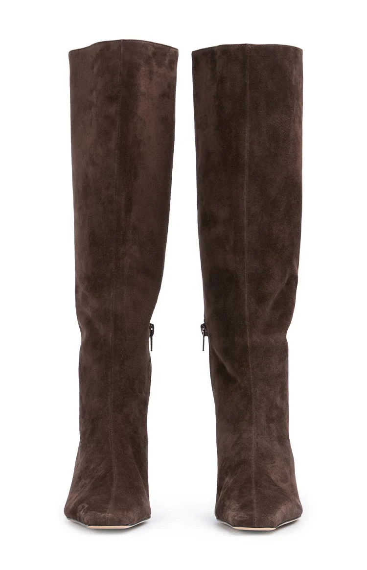 Tony Bianco Zuri Espresso Suede Calf Boots - Image 4