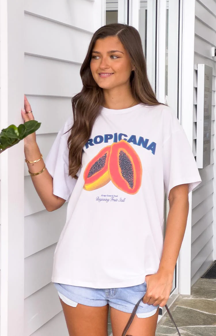 Tropicana White Tee - Image 7