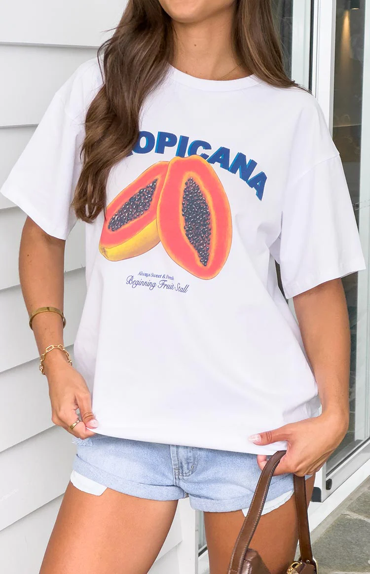 Tropicana White Tee - Image 9