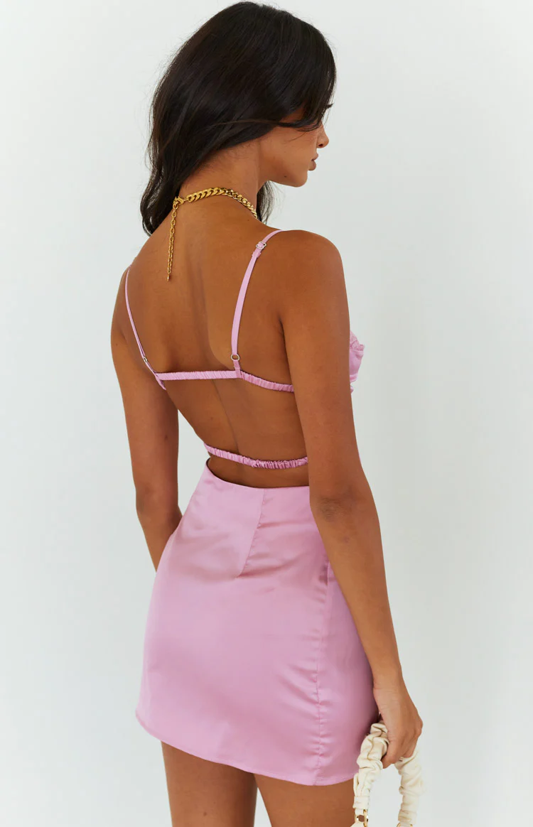 Trouble Pink Mini Dress - Image 4