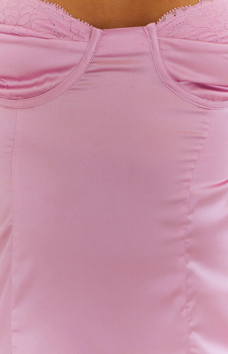 Trouble Pink Mini Dress - Image 5