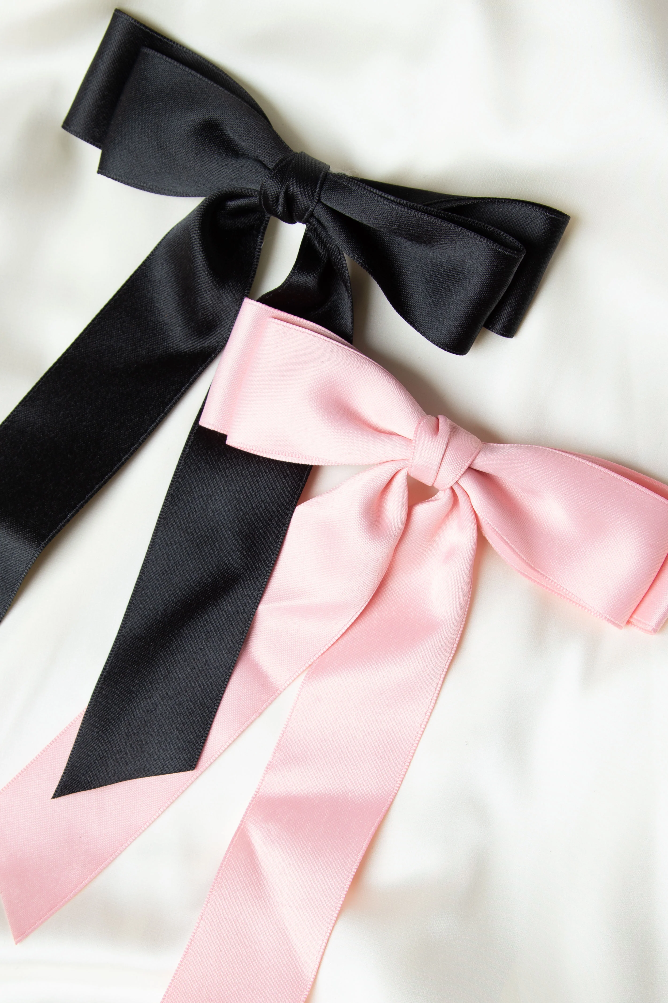 Whimsy Willow Pink Bow Hair Clip - Image 3