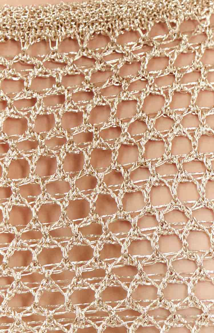 Wild Thoughts Gold Metallic Knit Top - Image 8