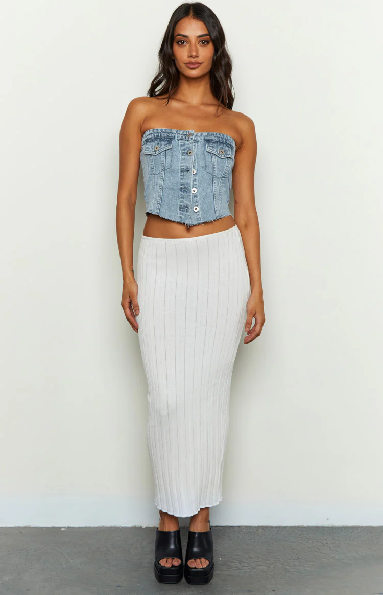Wilma Denim Button Top - Image 5
