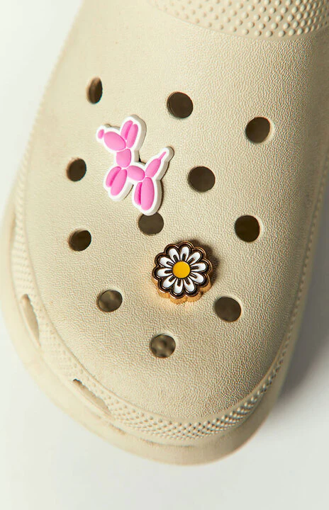 Yellow Sunflower And Pink Poodle Croc Jibbitz - Image 3