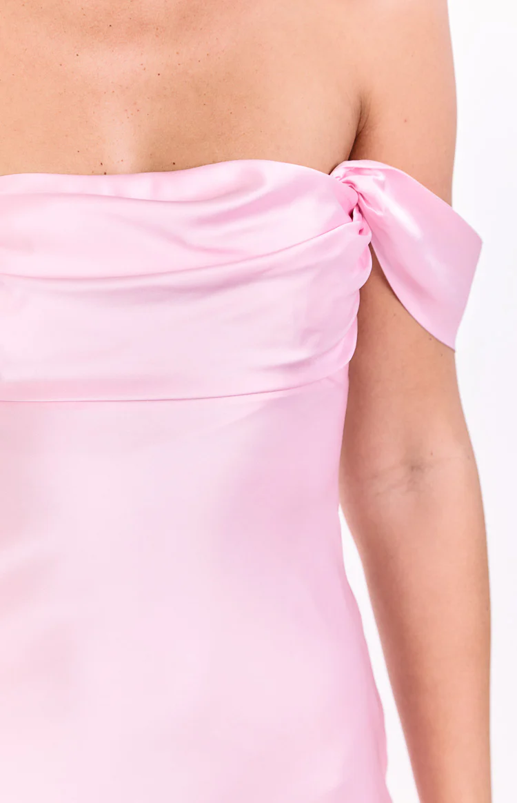 Zoella Light Pink Off The Shoulder Mini Dress - Image 6